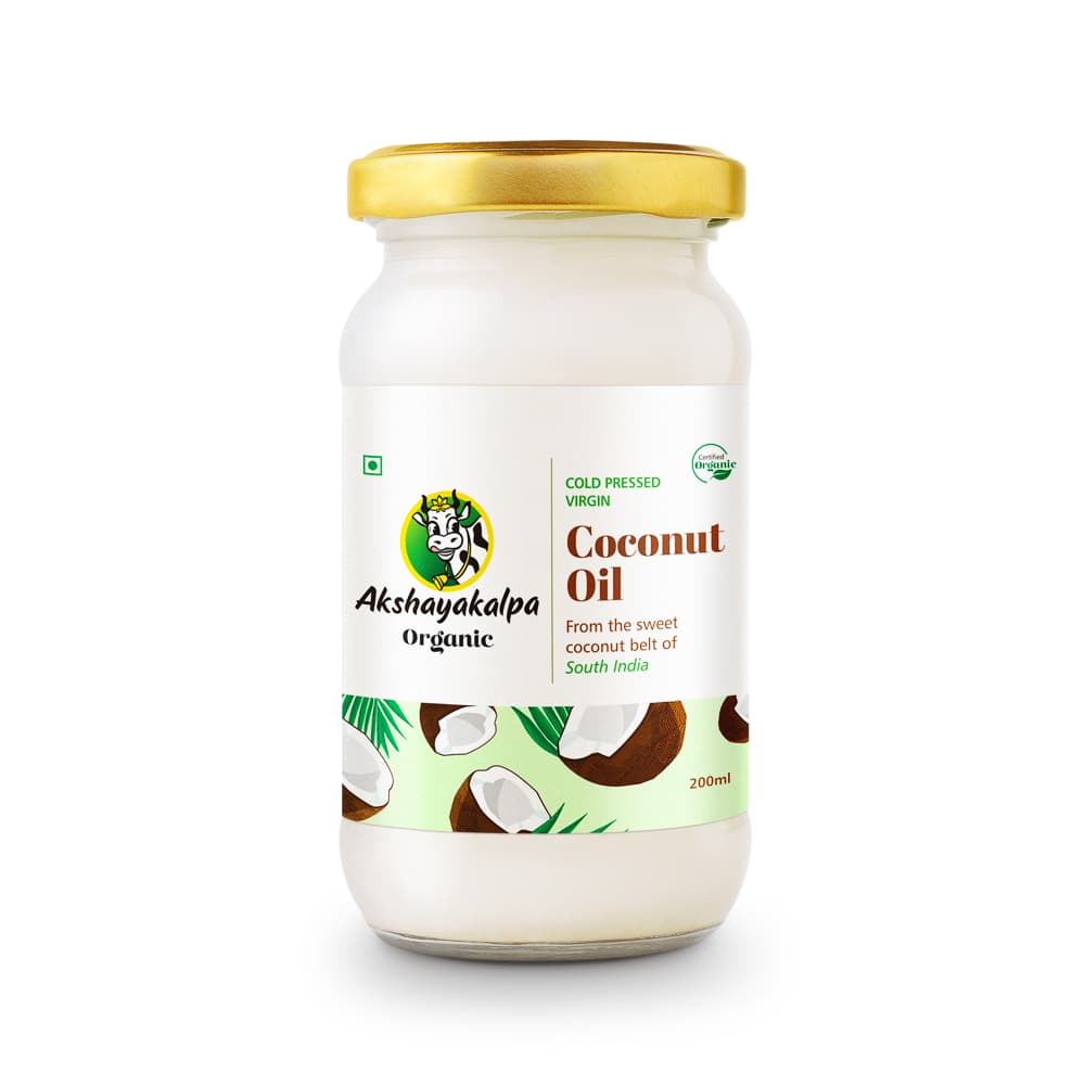 Akshayakalpa Organic Cold Pressed Virgin Coconut Oil 200ml