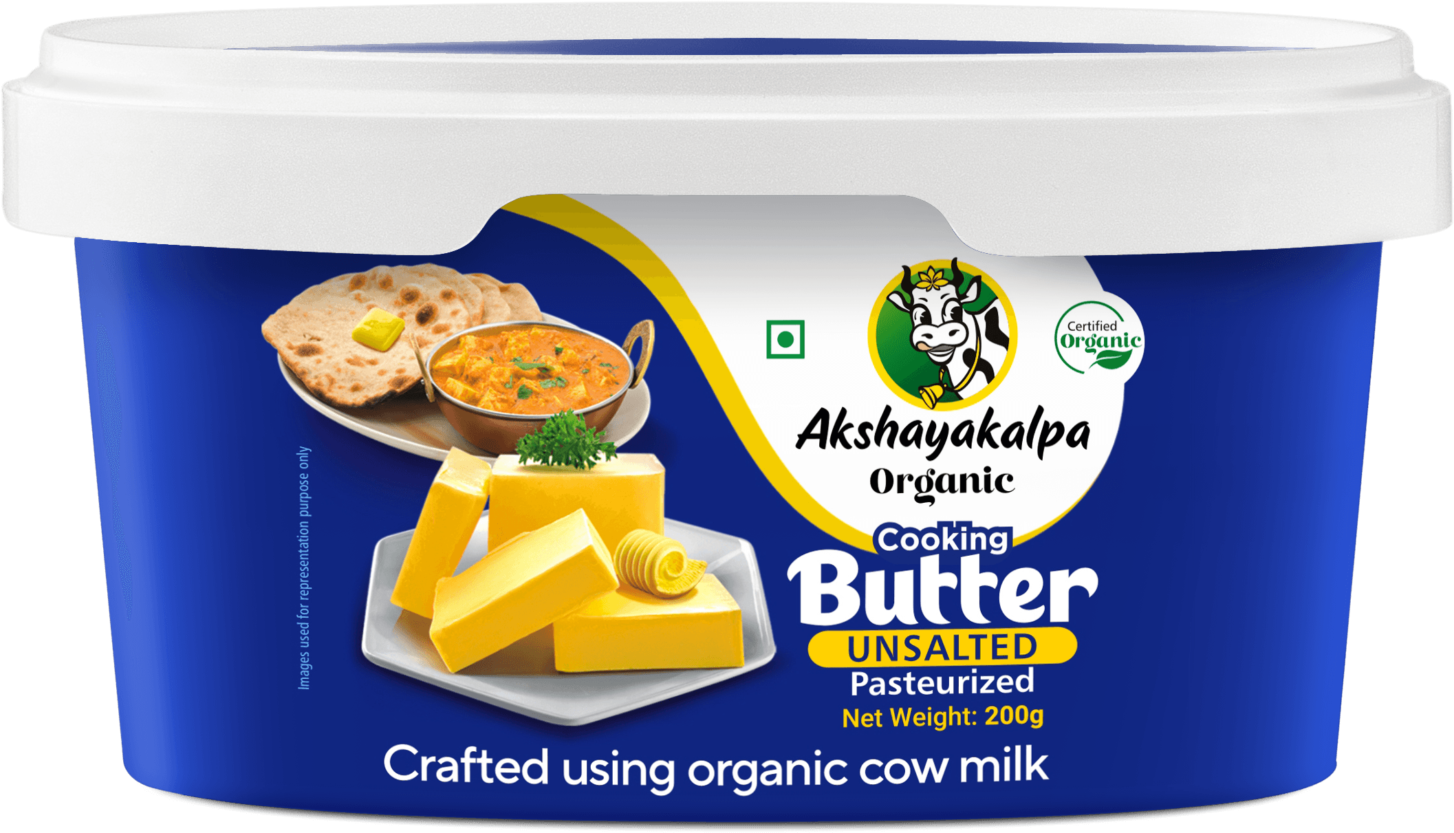 Akshayakalpa Organic Cooking Butter UnSalted(Tub)