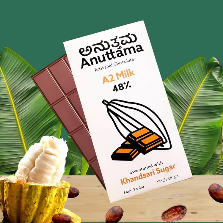 Anuttama A2 Milk ( Dark Milk) | 48% Cocoa 50g