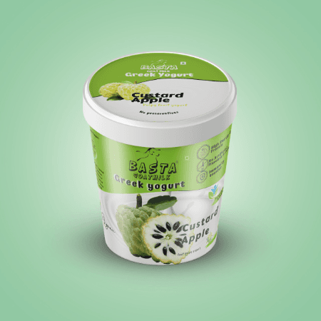 Basta-Goat Milk Yogurt Custard Apple 125g