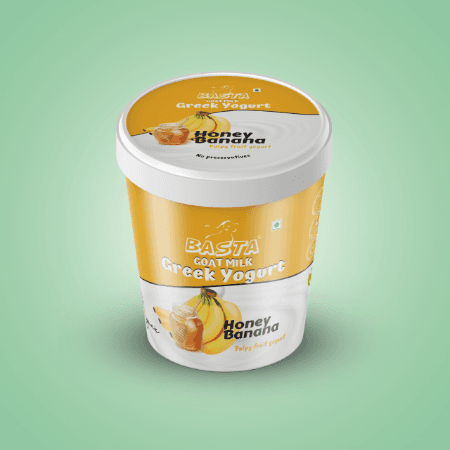 Basta-Goat Milk Yogurt Honey-Banana 125g