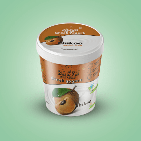 Basta-Goat Milk Yogurt Chikoo 125g