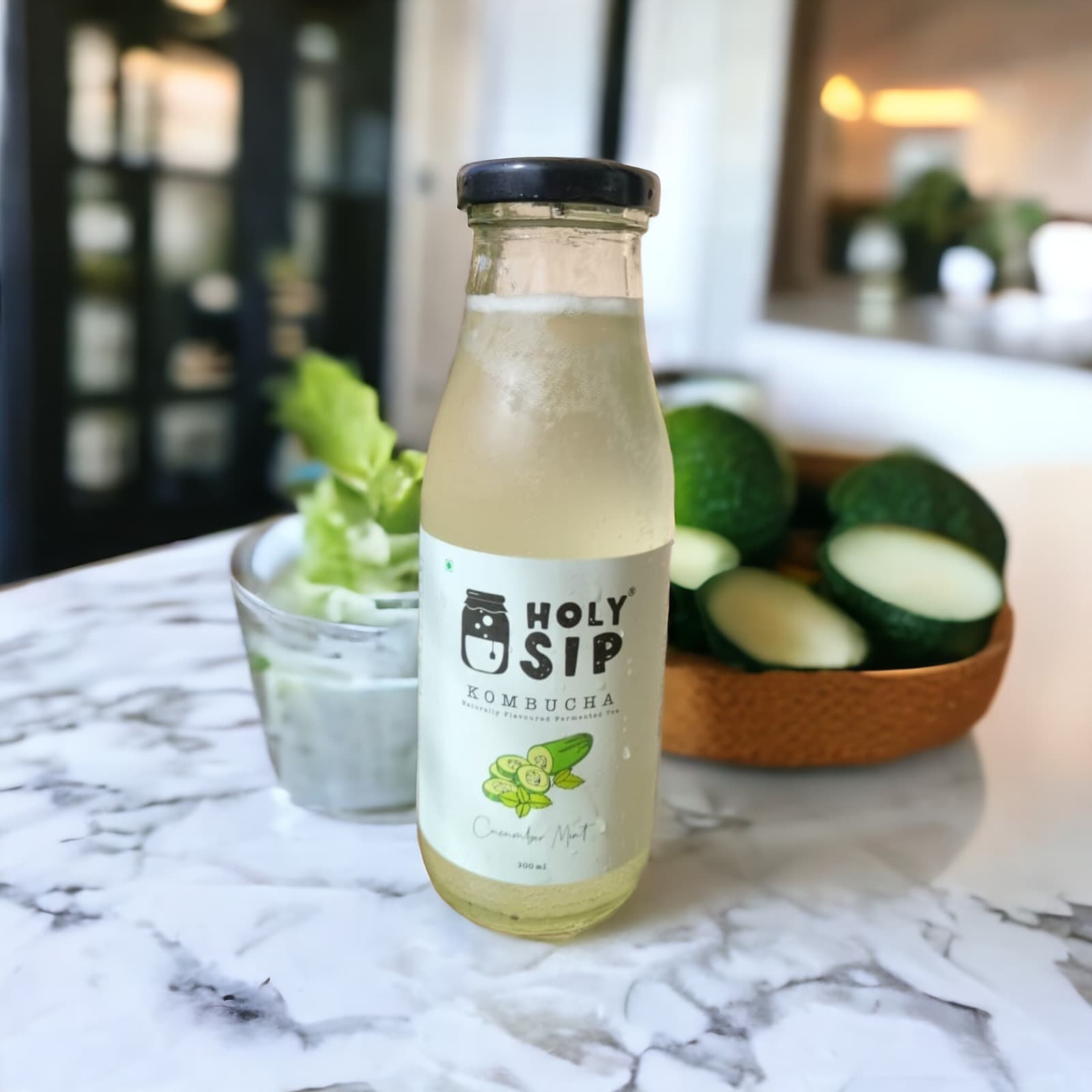 Holysip Kombucha Cucumber Mint 300ml