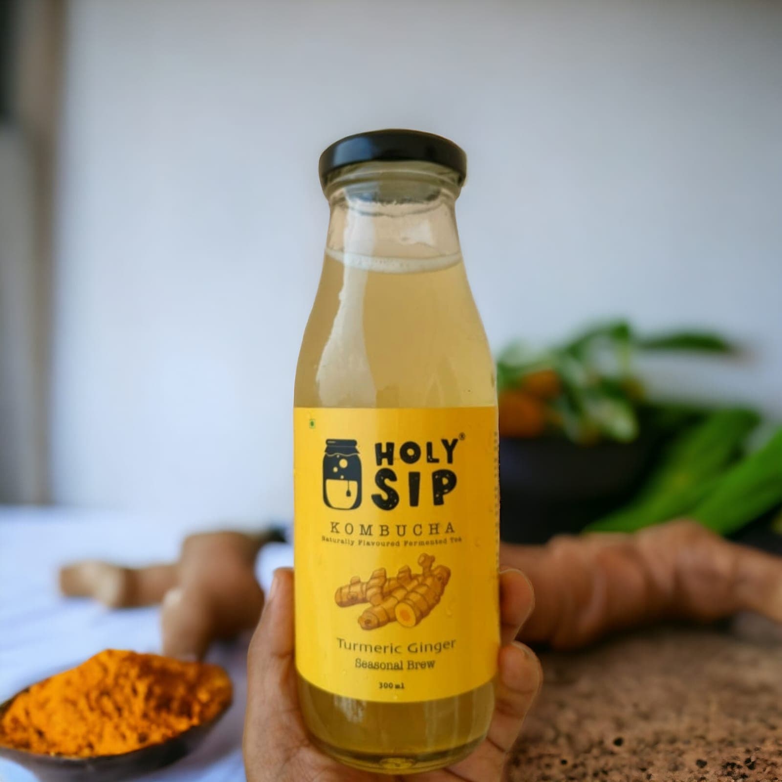 Holysip Kombucha Turmeric Ginger 300ml