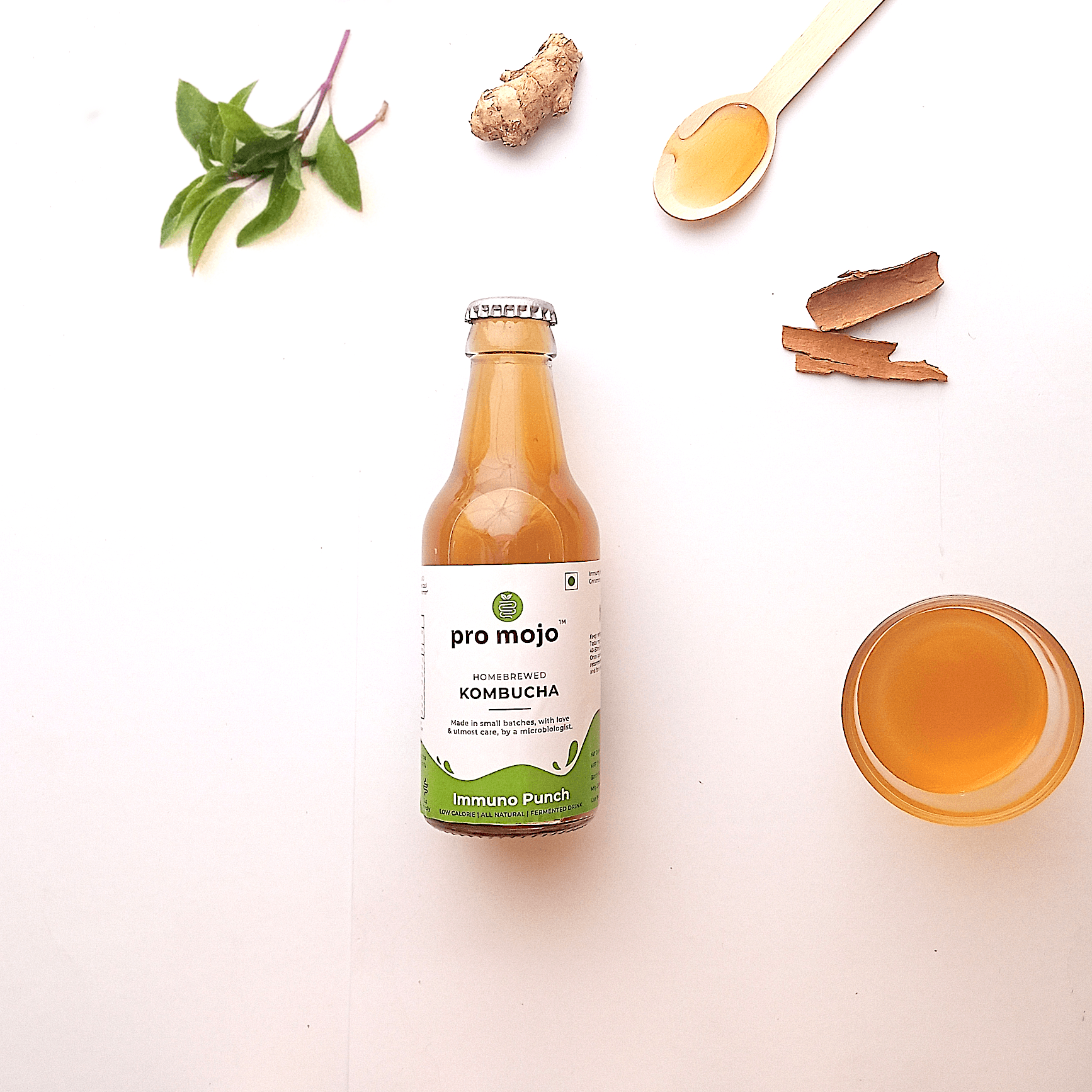 Pro Mojo Immuno Punch(Basil) Kombucha 200ml