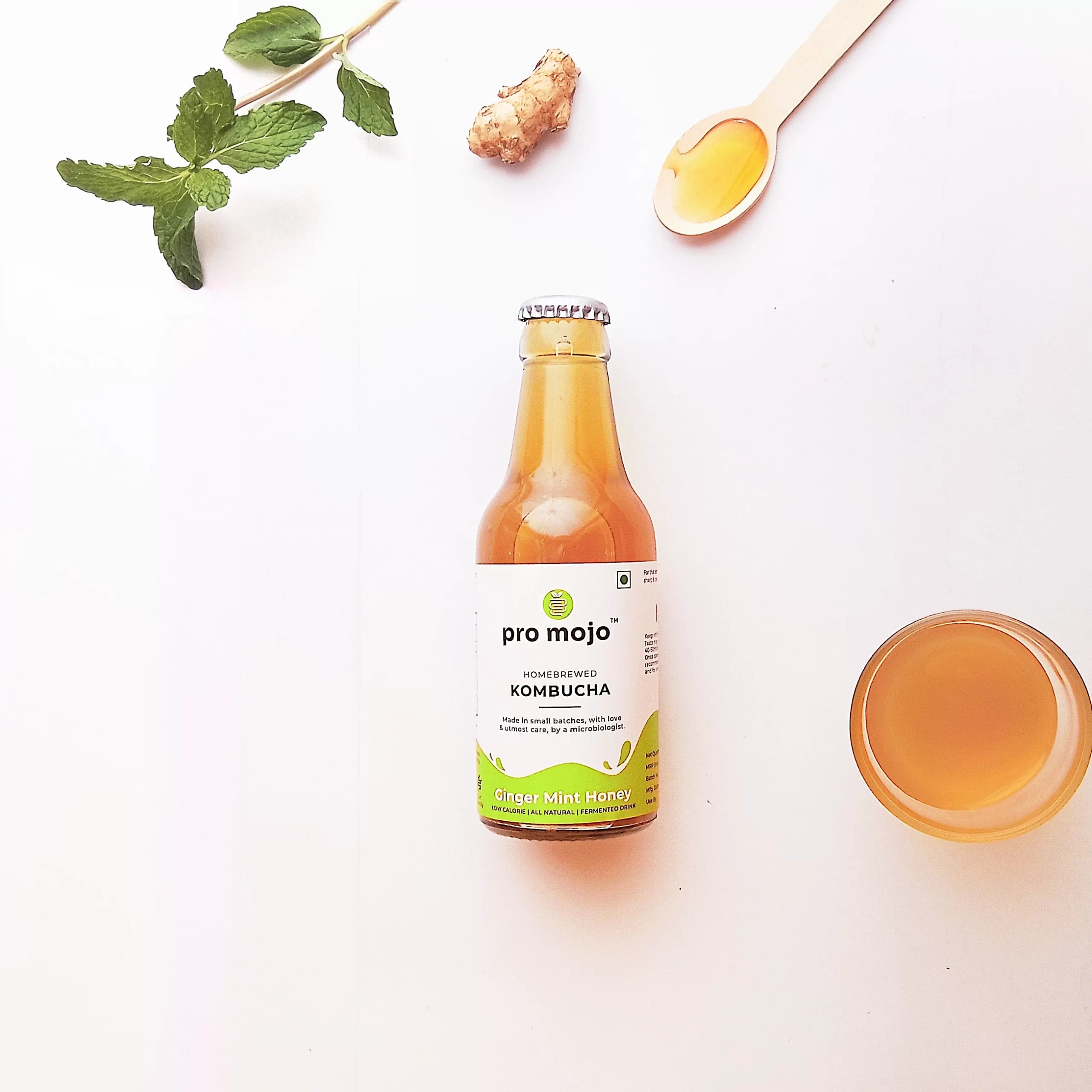 Pro Mojo Ginger Mint Honey Kombucha 200ml