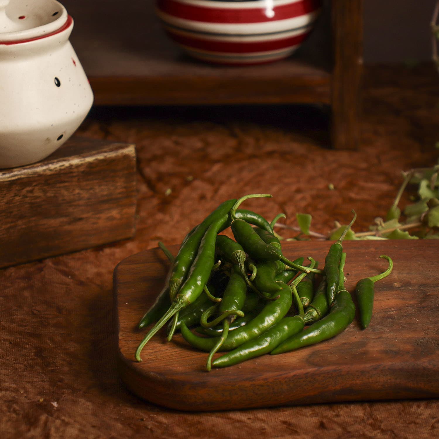 Organic Green Chilli