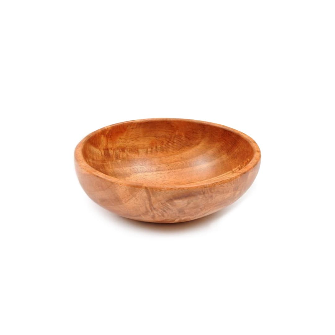 Concious Living Neem Wood 8 Inch Serving Bowl