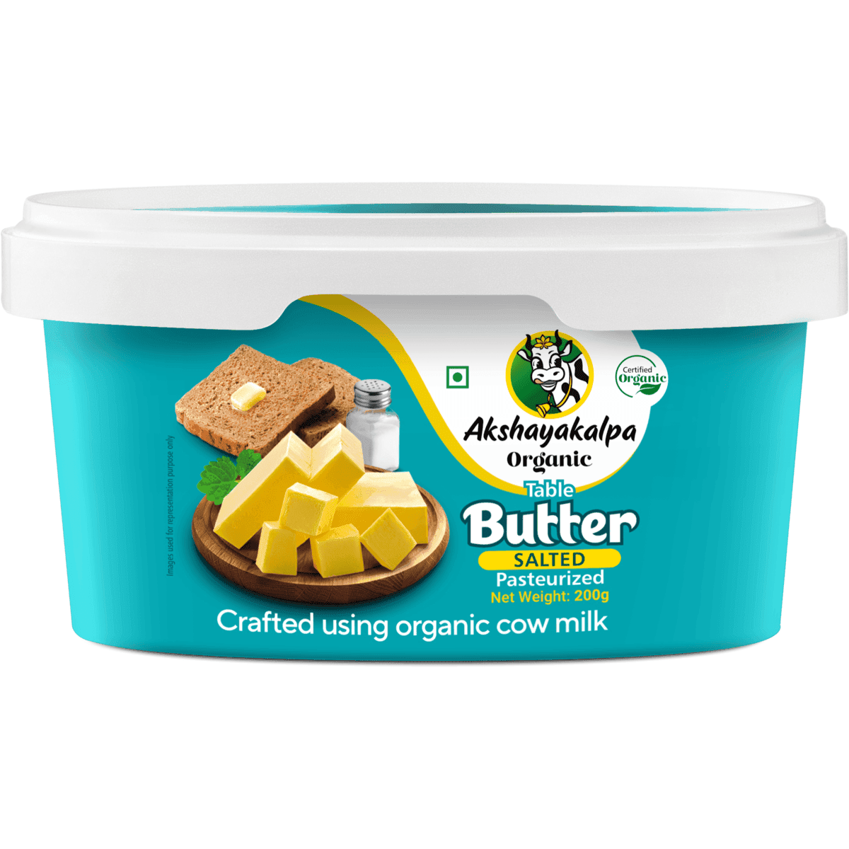 Akshayakalpa Organic Table Butter Salted (Tub)